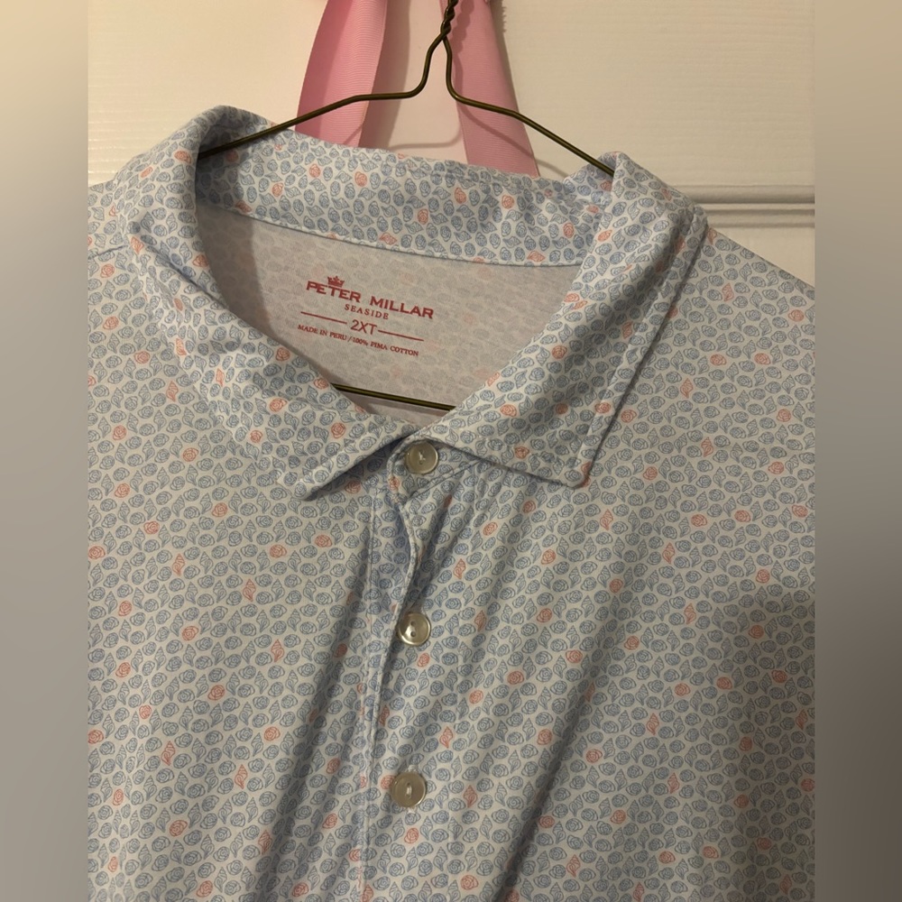 Peter Millar short sleeve shirt 2XL